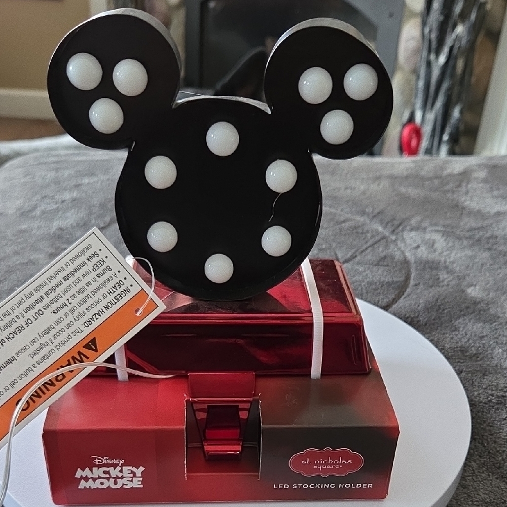 Disney Mickey Mouse Black and White LED Holder